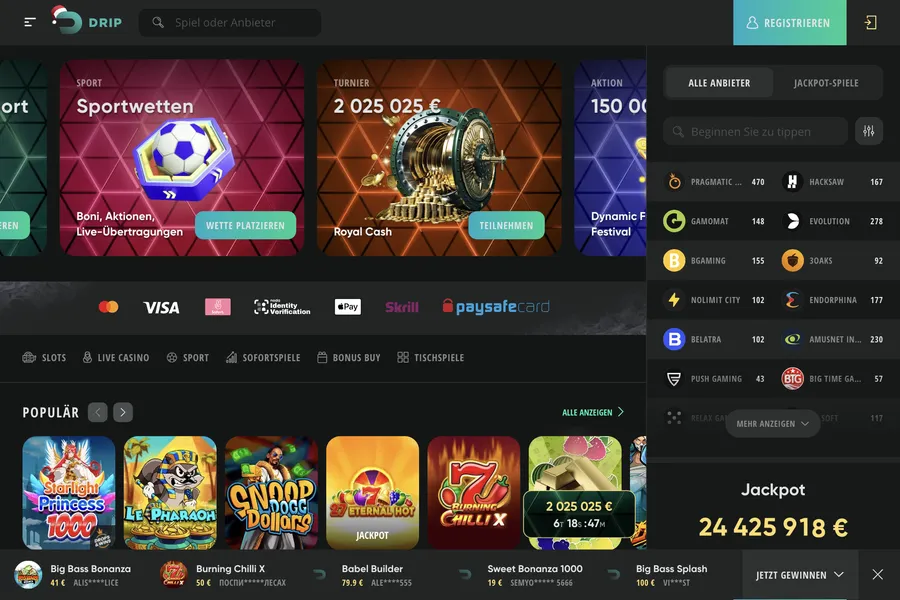 Drip Casino Bewertung