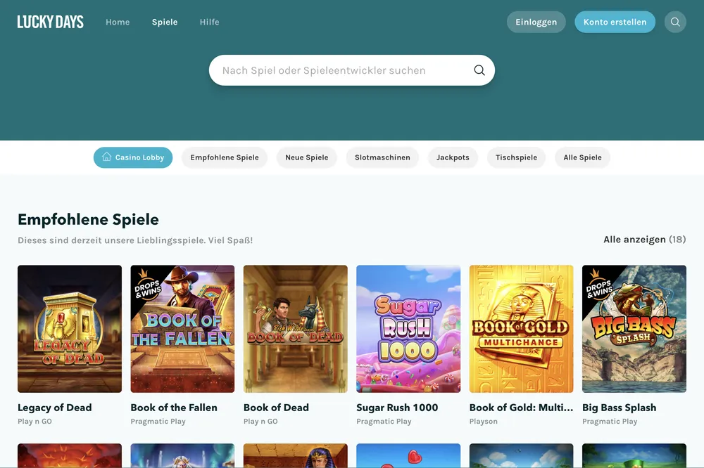 Lucky Days Casino Bewertung